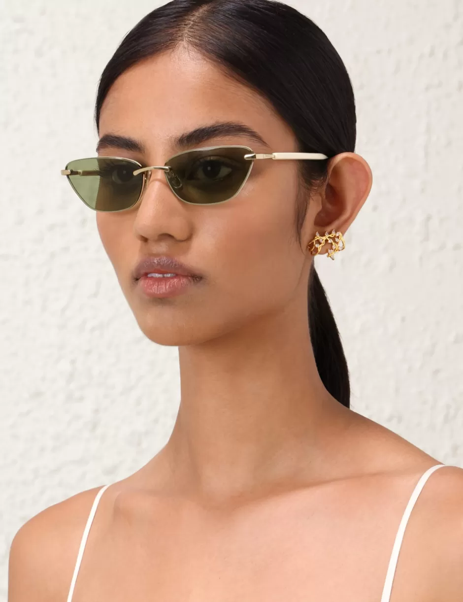 ZIMMERMANN Sunglasses< Celeste Cat Eye Bottle Green