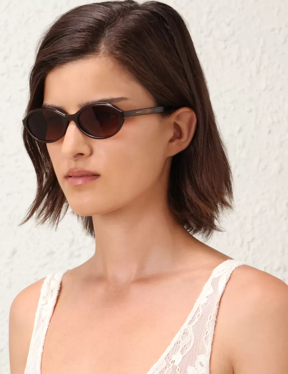 ZIMMERMANN Sunglasses< Cyd Oval Chocolate