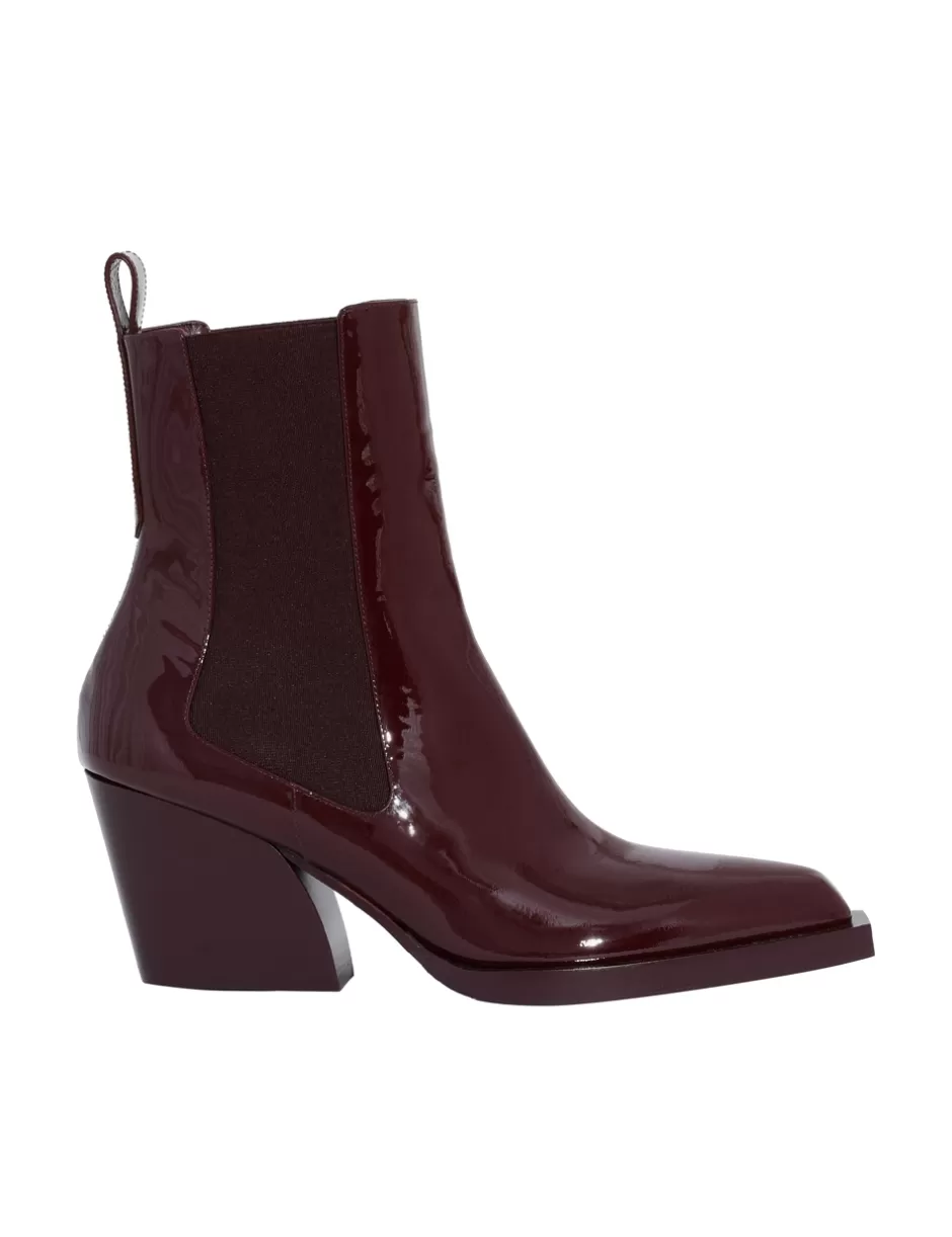 ZIMMERMANN Accessories | Shoes< Drew Low Boot 70 Bordeaux