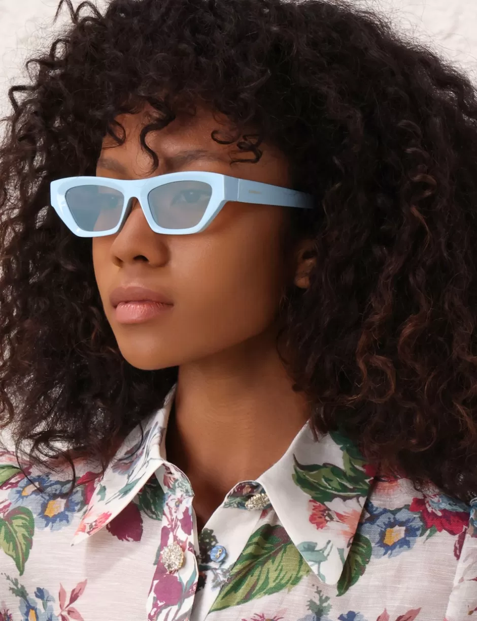 ZIMMERMANN On Vacation | Sunglasses< Echo Square Sky Blue