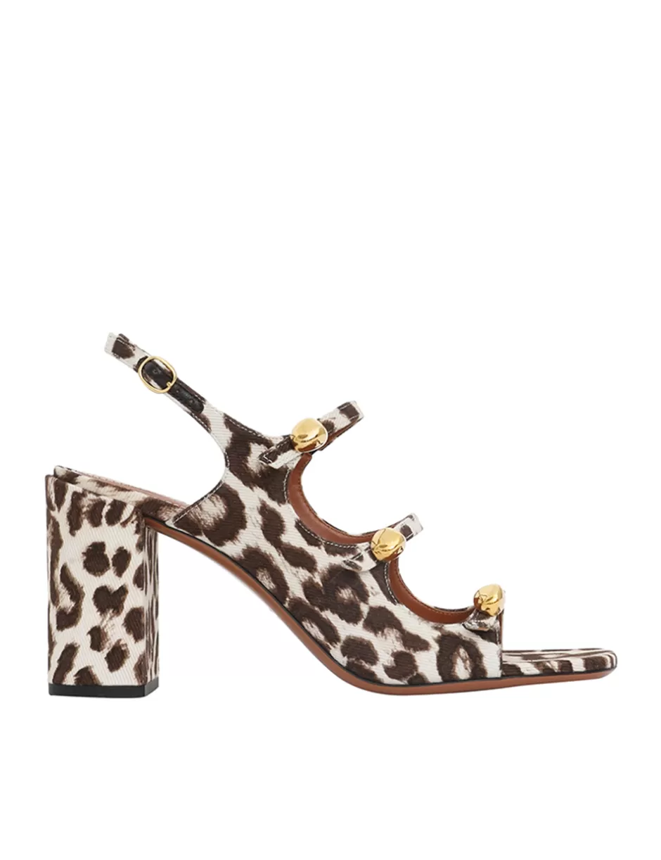 ZIMMERMANN Accessories | Shoes< Eliot Sandal 85 Chocolate Leopard