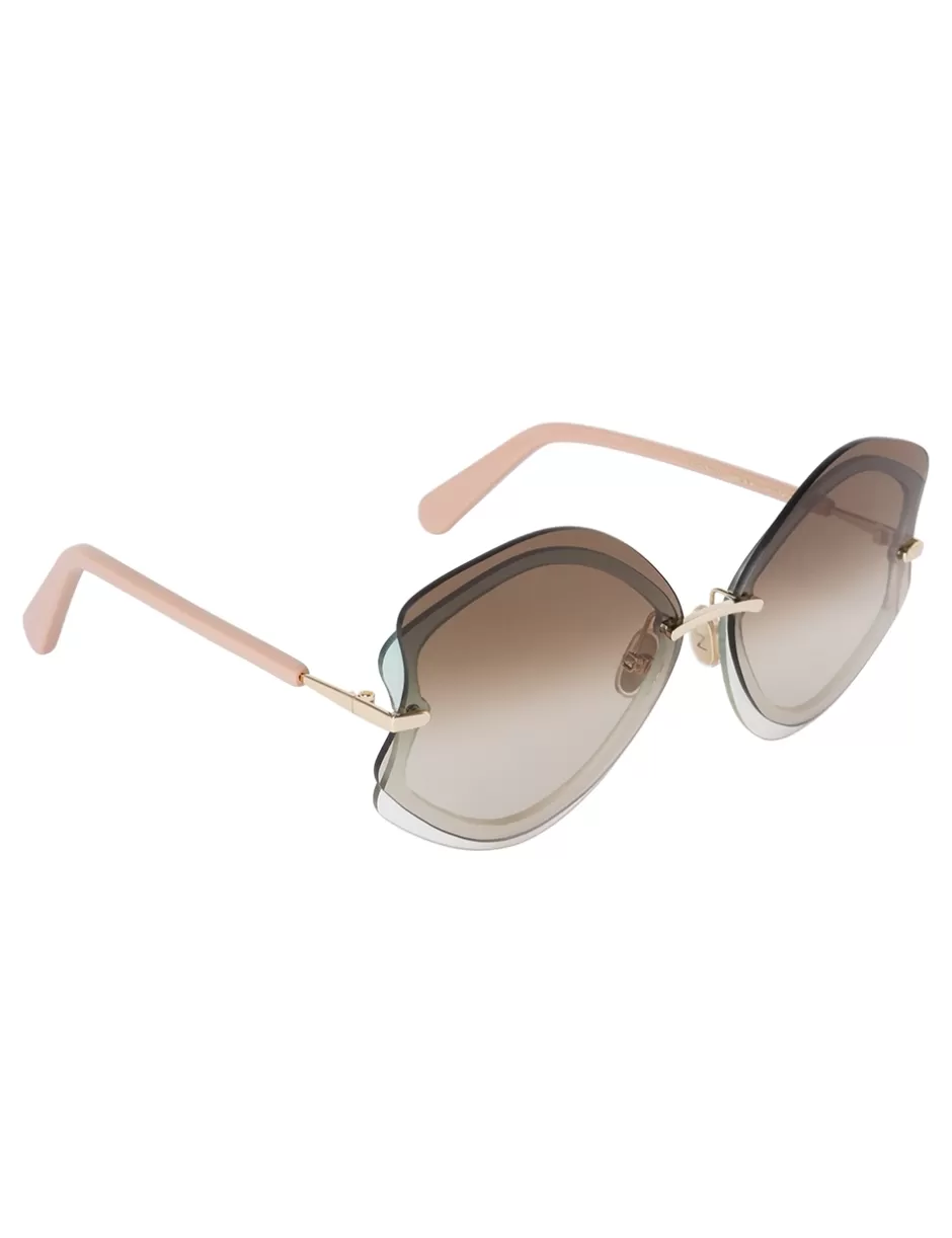 ZIMMERMANN Sunglasses< Gleam Oversize Caramel