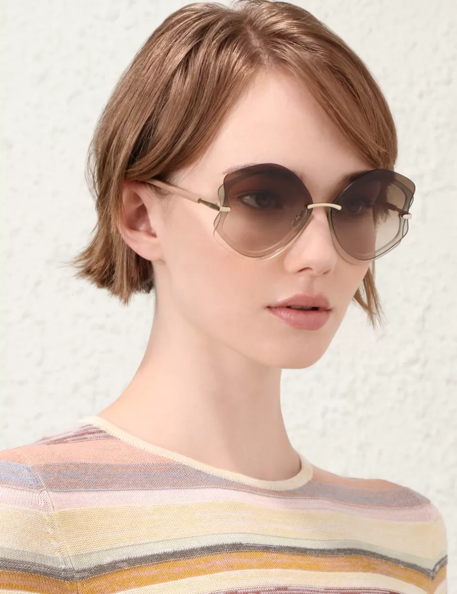 ZIMMERMANN Sunglasses< Gleam Oversize Caramel