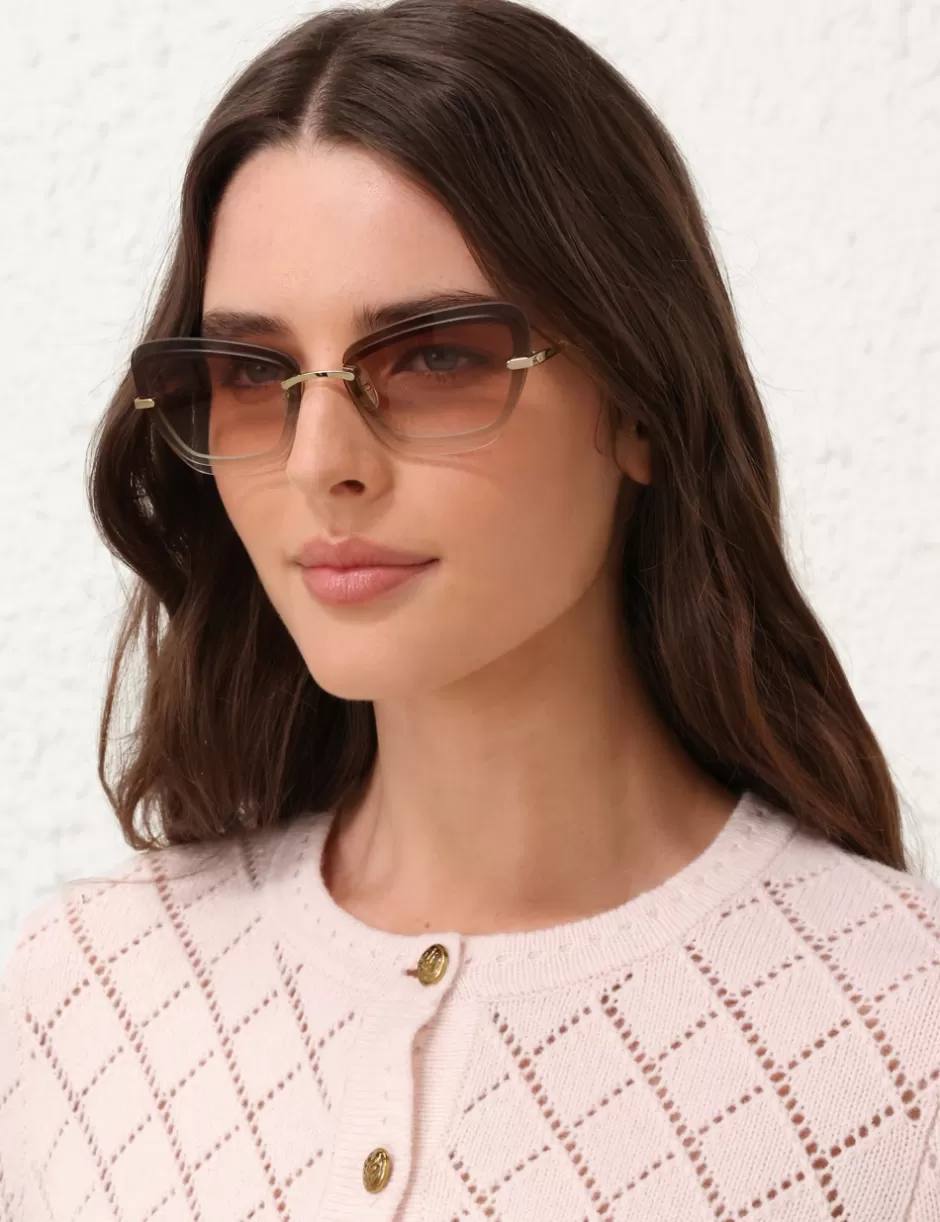 ZIMMERMANN Accessories | Sunglasses< Gleam Square Caramel