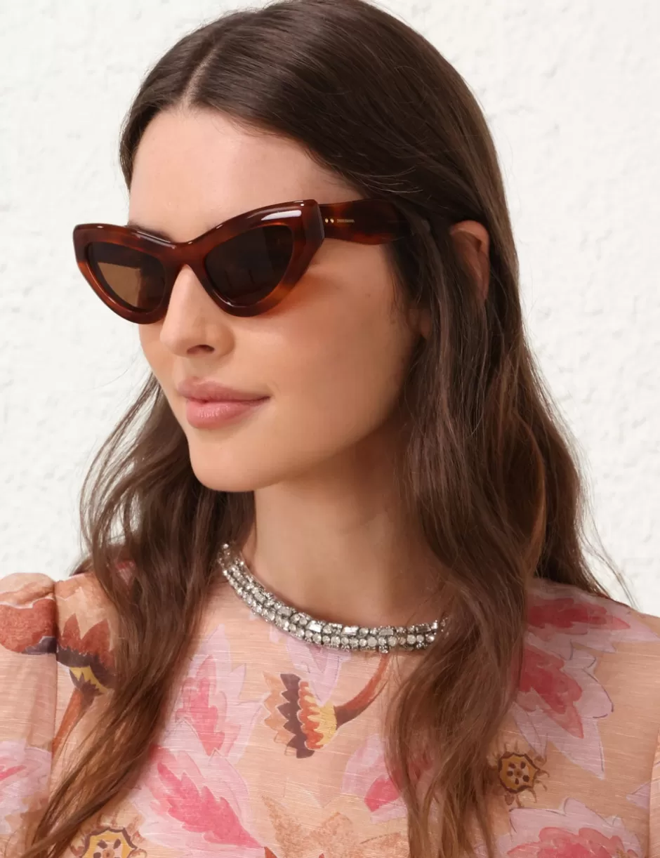 ZIMMERMANN Accessories | Sunglasses< Jay Cat Eye Havana