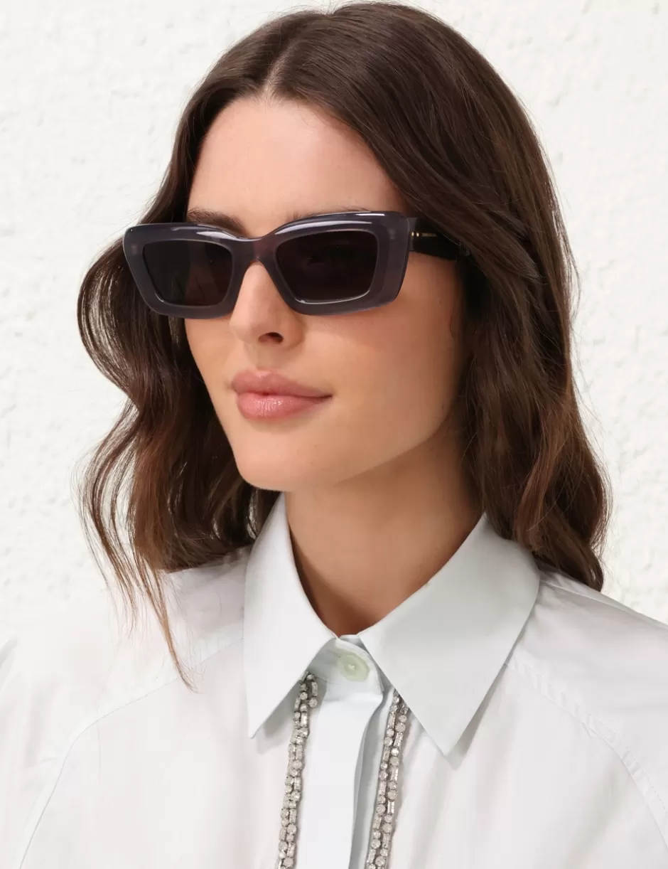 ZIMMERMANN Accessories | Sunglasses< Jay Square Smoke