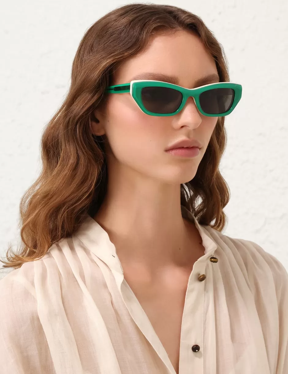 ZIMMERMANN Accessories | Sunglasses< Liv Square Emerald