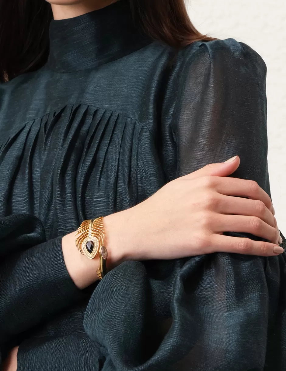 ZIMMERMANN Accessories | Jewellery< Muse Cuff Gold Onyx