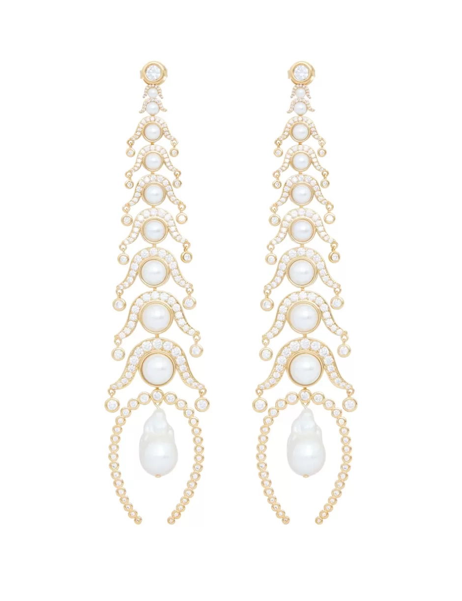 ZIMMERMANN Accessories | Event Dressing< Muse Drop Earrings Gold Pearl