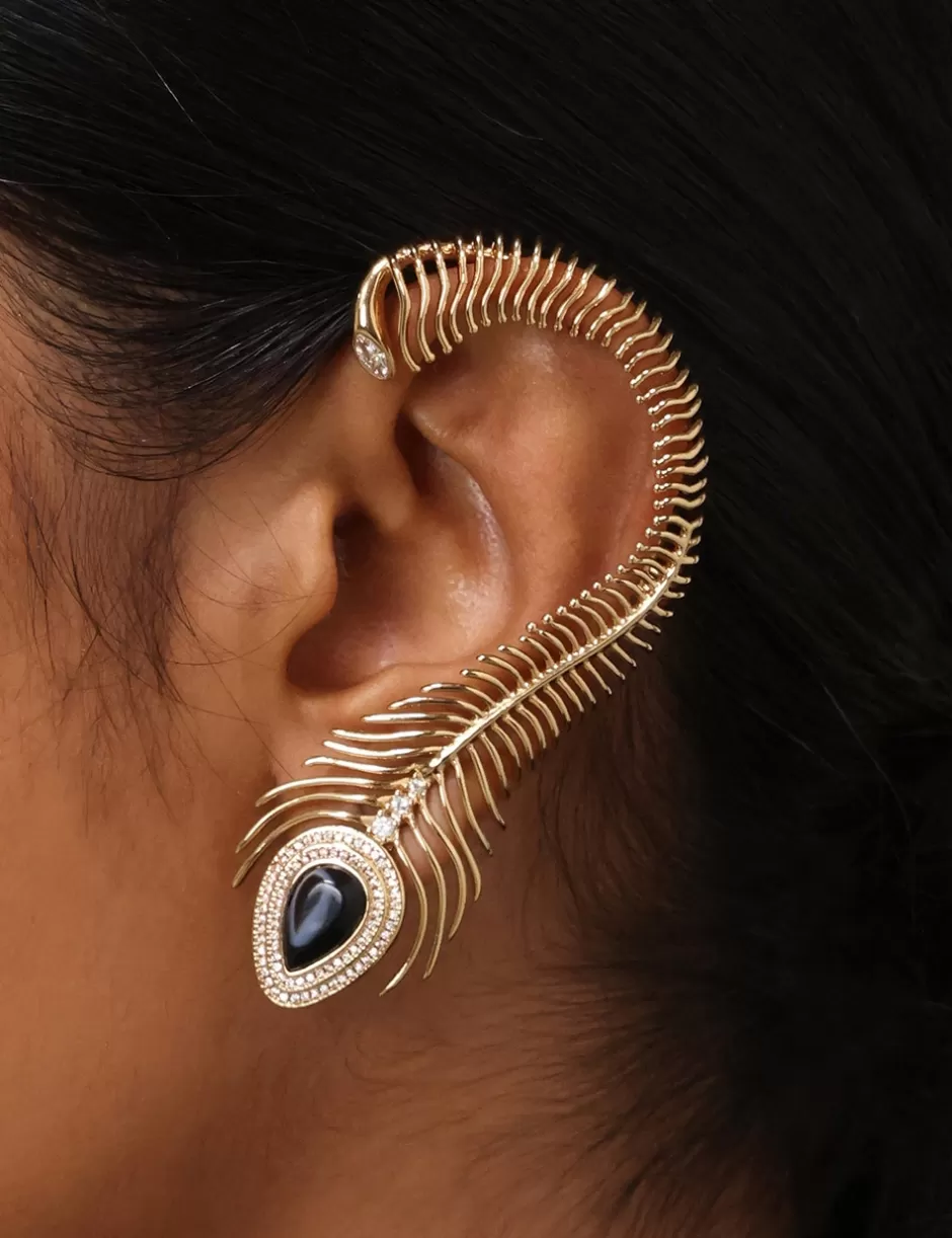 ZIMMERMANN Accessories | Jewellery< Muse Single Earcuff Gold Onyx