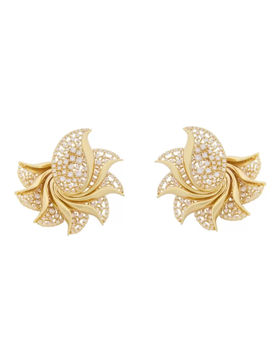 ZIMMERMANN Accessories | Jewellery< Nova Pave Studs Gold