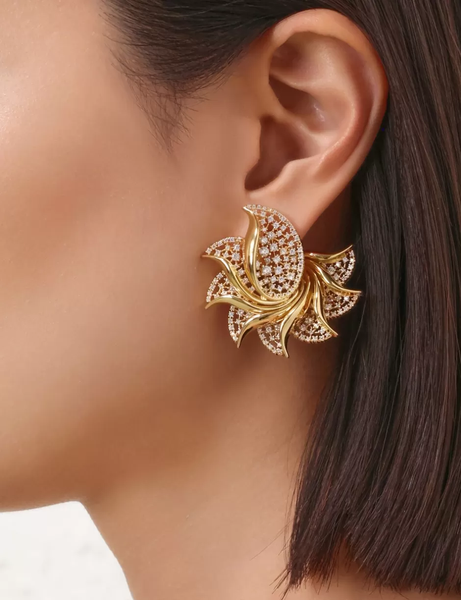 ZIMMERMANN Accessories | Jewellery< Nova Pave Studs Gold