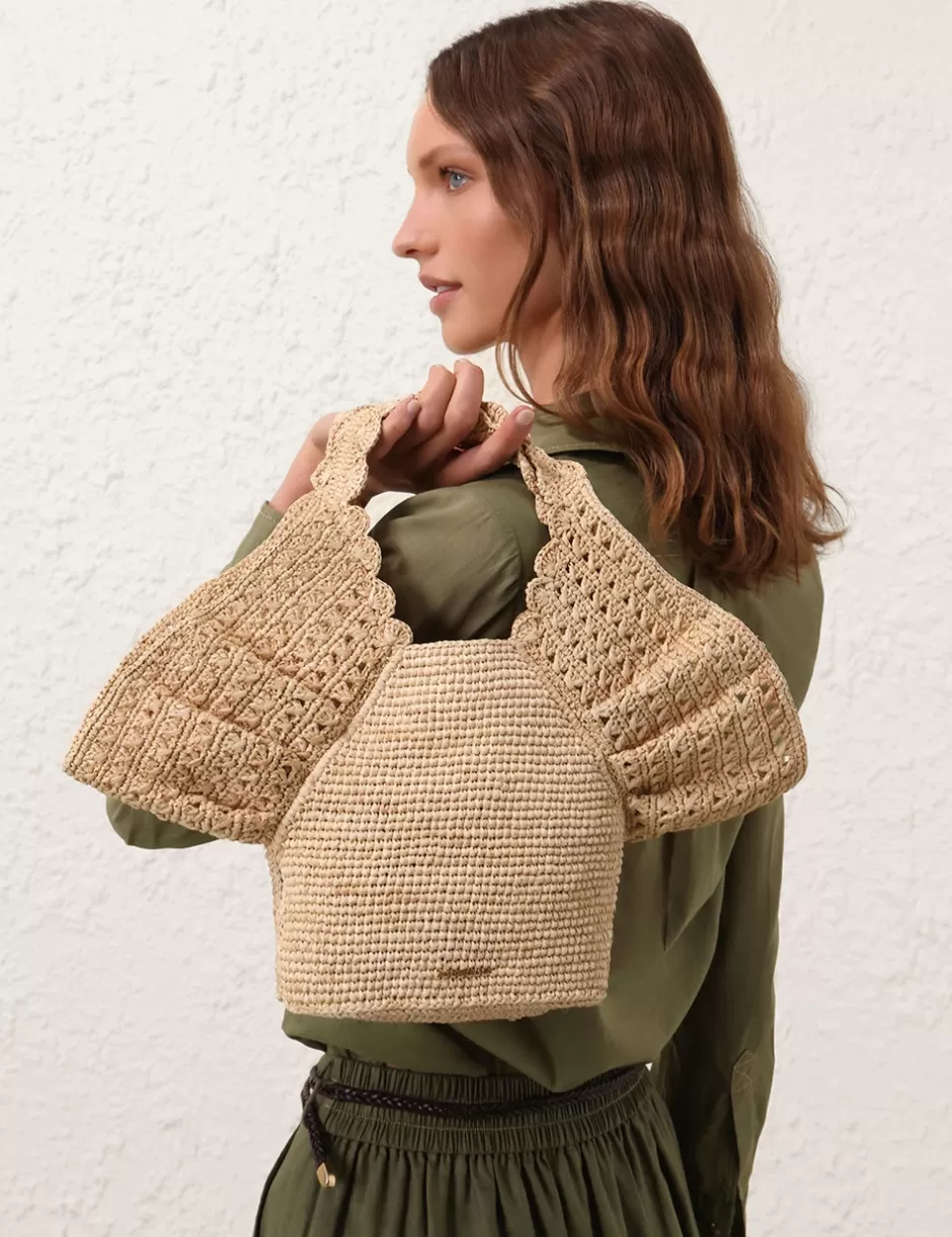 ZIMMERMANN Accessories | Bags< Raffia Bucket Natural