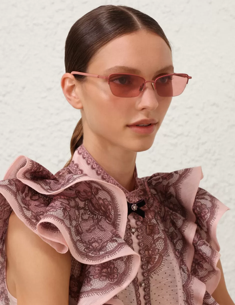 ZIMMERMANN Accessories | Sunglasses< Sandy Cateye Rose