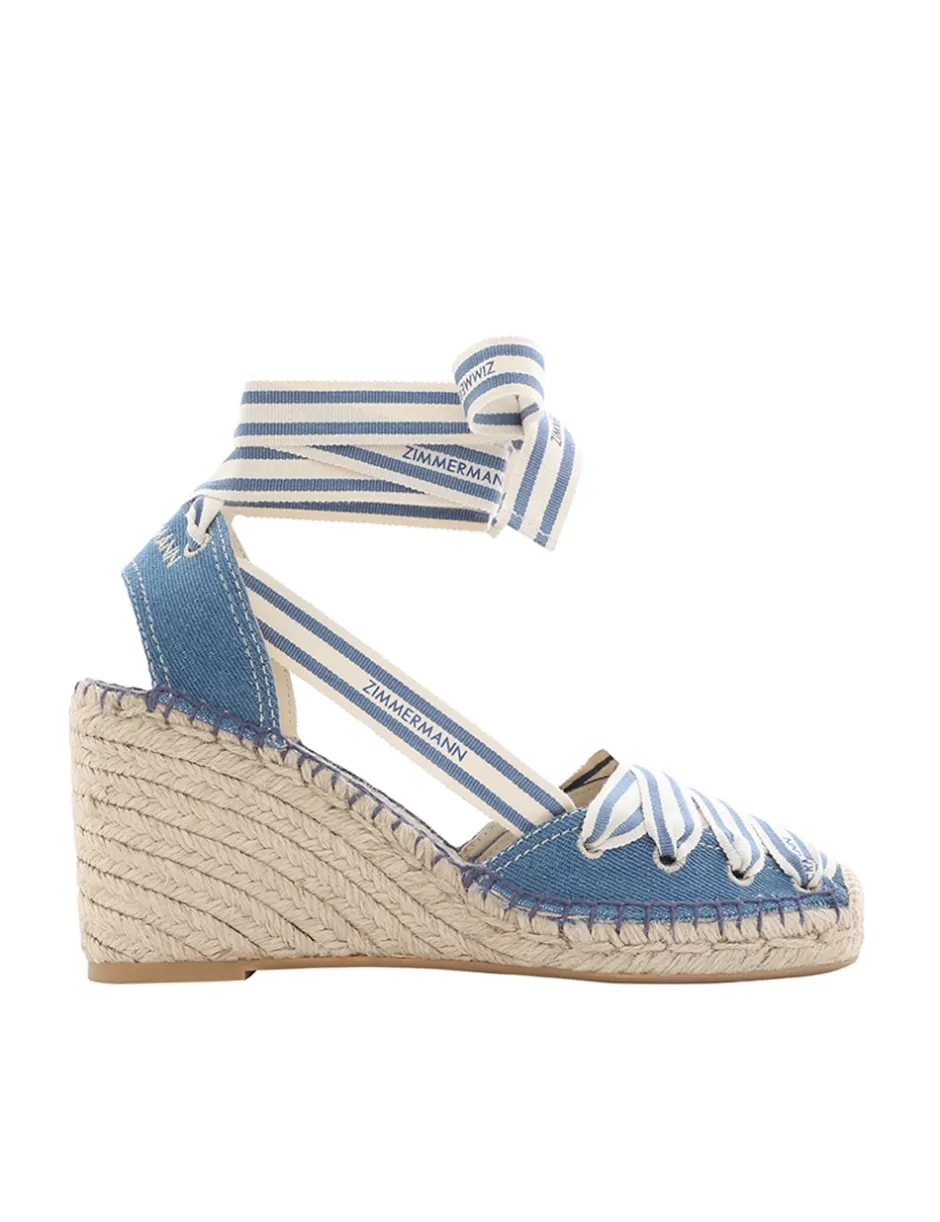 ZIMMERMANN Accessories | Shoes< Sol Espadrille 95 Denim