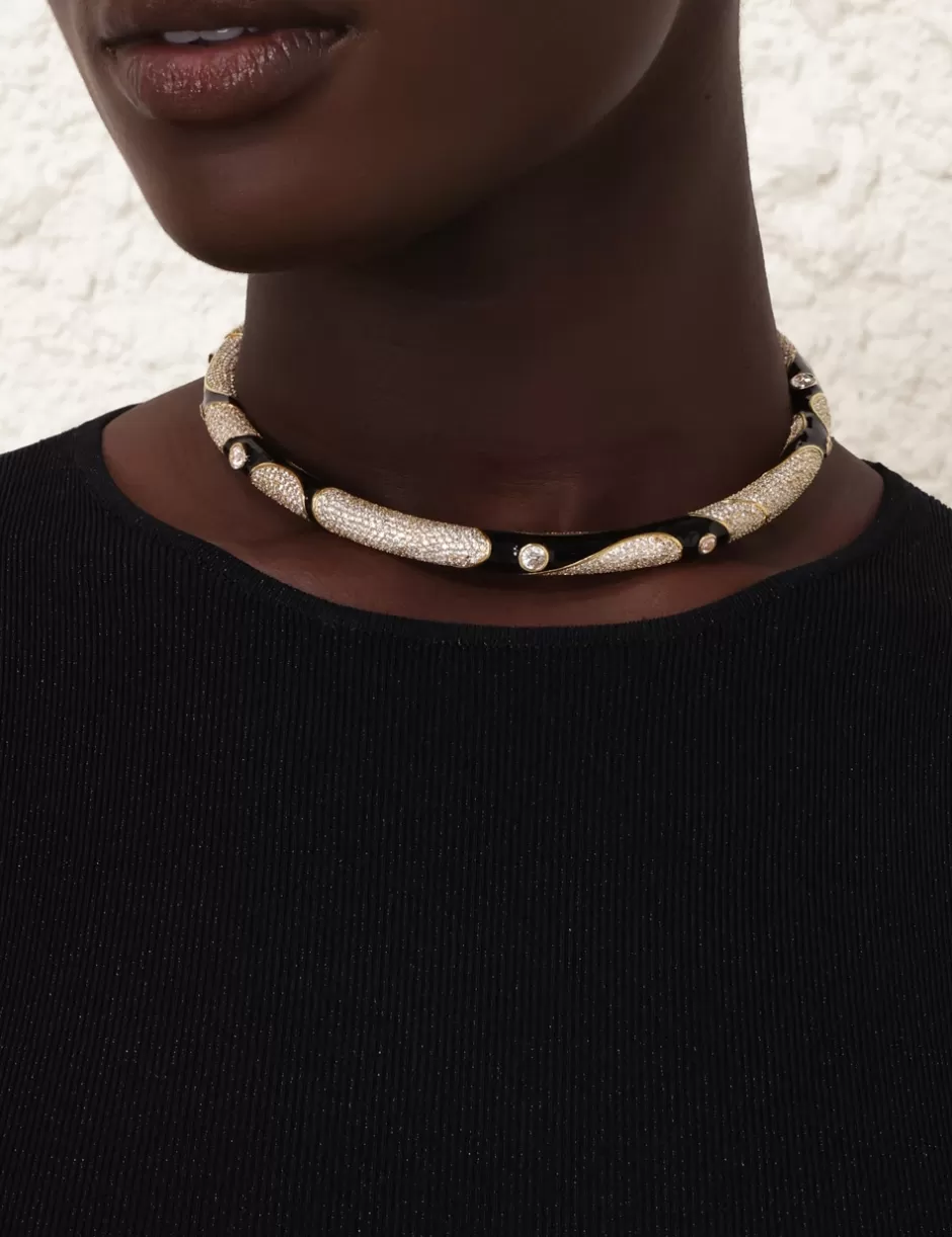 ZIMMERMANN Accessories | Jewellery< Stella Pave Choker Gold Black