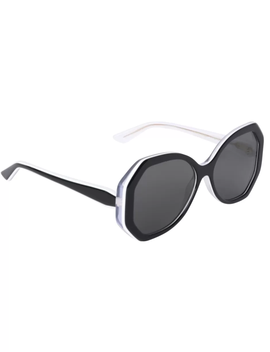 ZIMMERMANN Sunglasses< Uptempo Hexagon Black