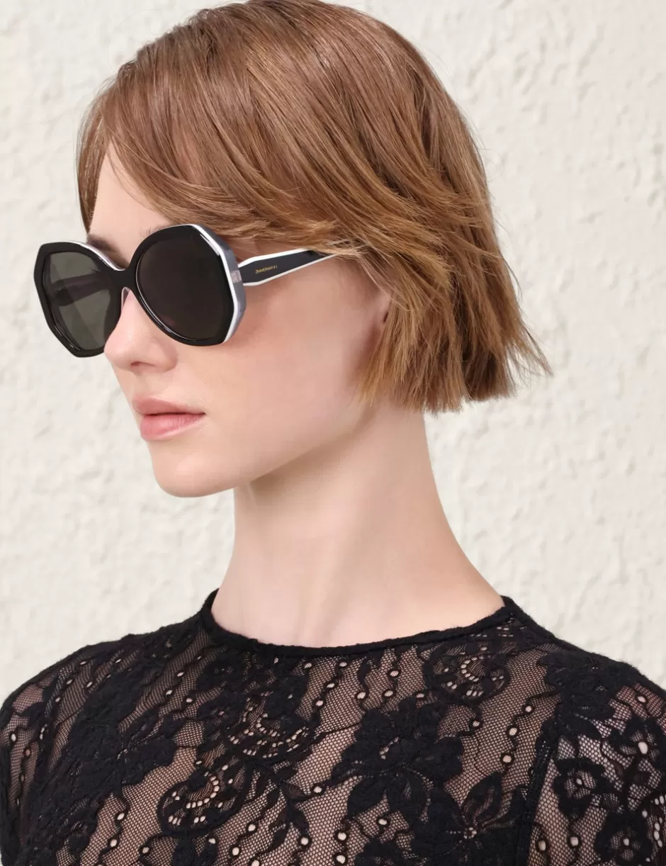 ZIMMERMANN Sunglasses< Uptempo Hexagon Black