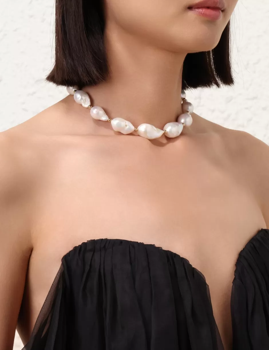 ZIMMERMANN Accessories | Jewellery< Wish Necklace Gold Pearl